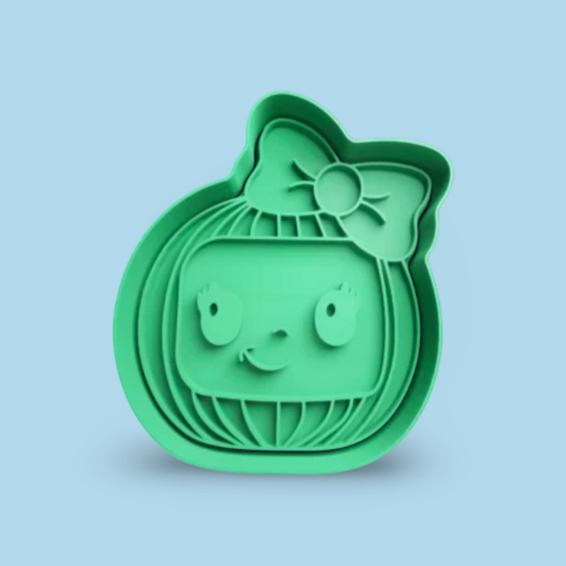 COCOMELO cookie cutter with stamp