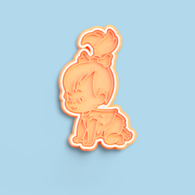 Flintstones cookie cutters with stamp