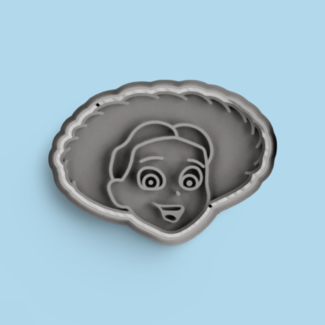 Toy Story cookie cutter with stamp