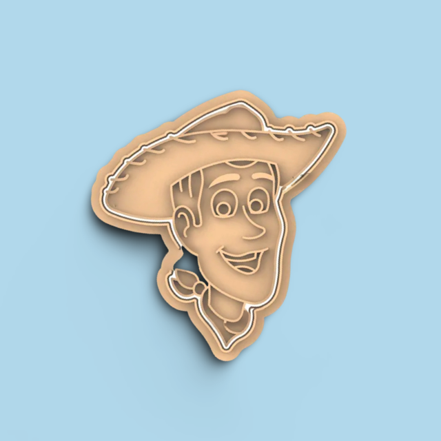 Toy Story cookie cutter with stamp