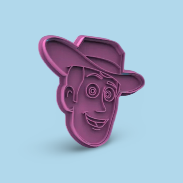 Toy Story cookie cutter with stamp
