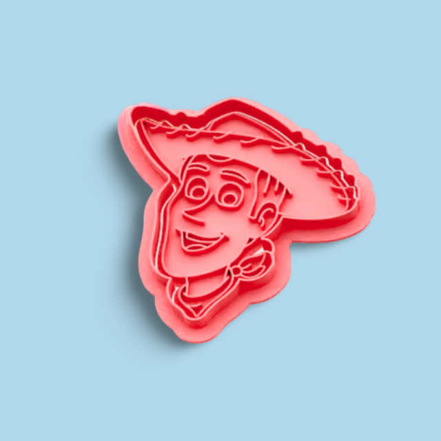Toy Story cookie cutter with stamp