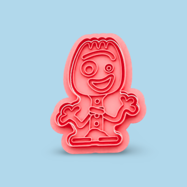 Toy Story cookie cutter with stamp