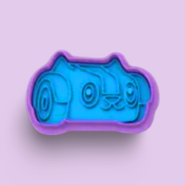 Gabby's Dollhouse cookie cutter with stamp