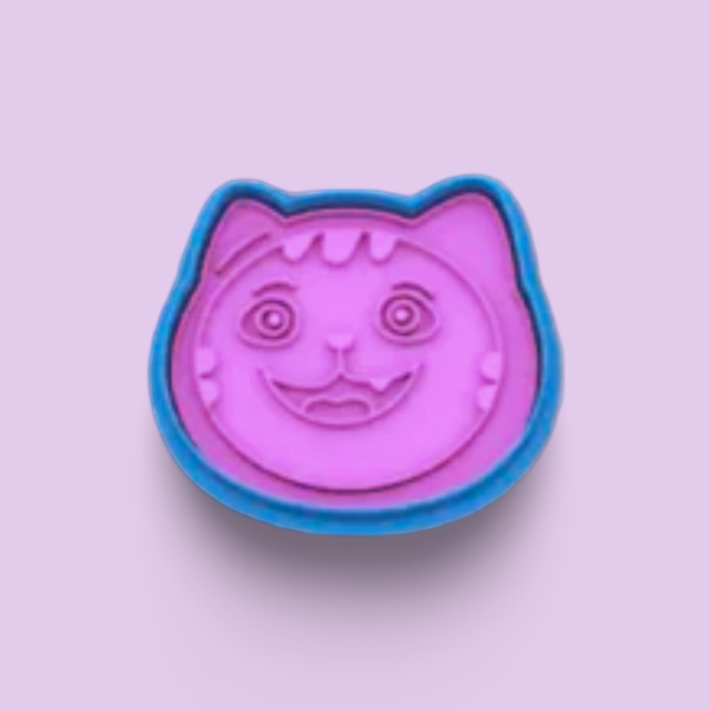 Gabby's Dollhouse cookie cutter with stamp