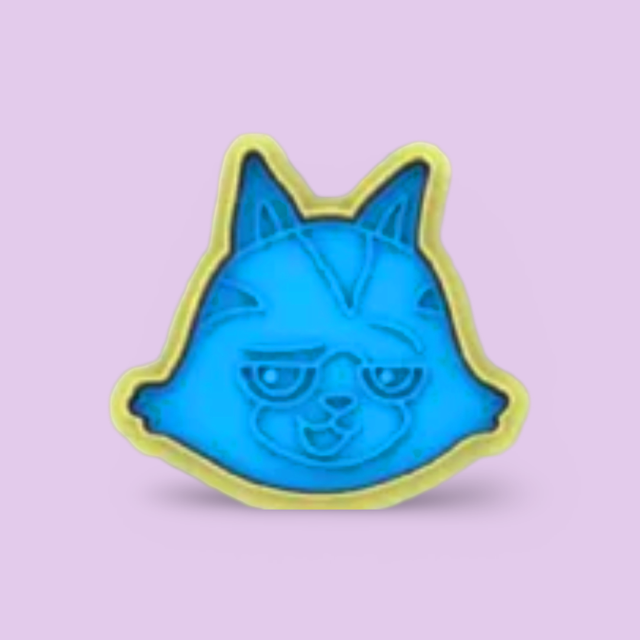 Gabby's Dollhouse cookie cutter with stamp