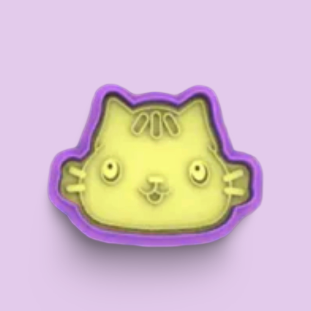 Gabby's Dollhouse cookie cutter with stamp