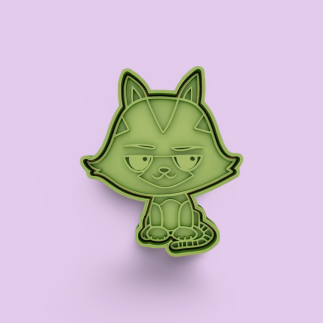 Gabby's Dollhouse cookie cutter with stamp