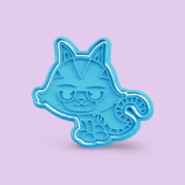 Gabby's Dollhouse cookie cutter with stamp