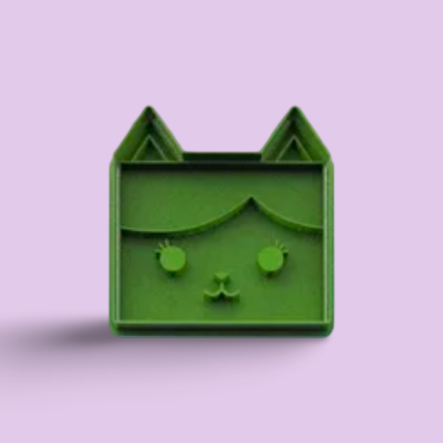 Gabby's Dollhouse cookie cutter with stamp