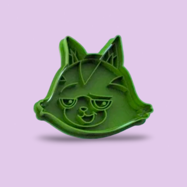 Gabby's Dollhouse cookie cutter with stamp