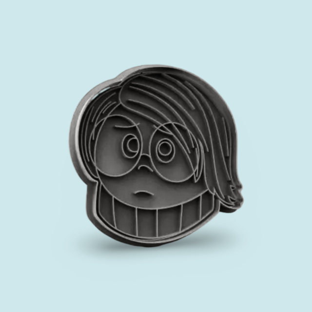 INSIDE OUT - Sadness cookie cutter with stamp