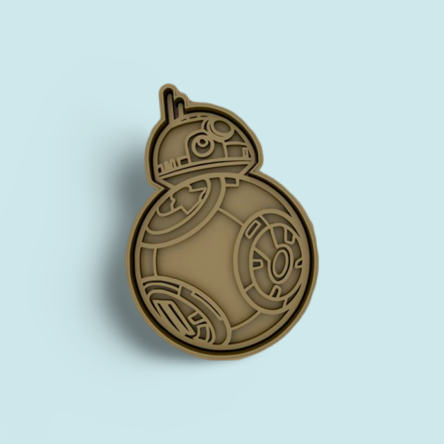 Star Wars cookie cutter with stamp