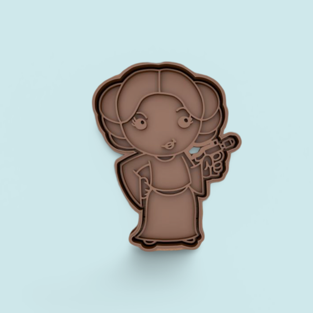 Star Wars cookie cutter with stamp