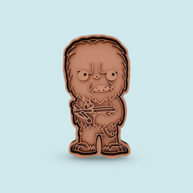 Star Wars cookie cutter with stamp