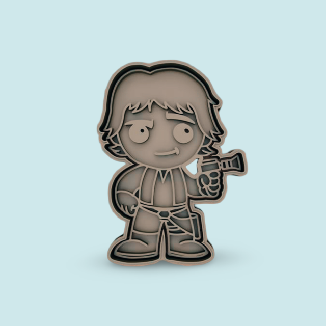 Star Wars cookie cutter with stamp