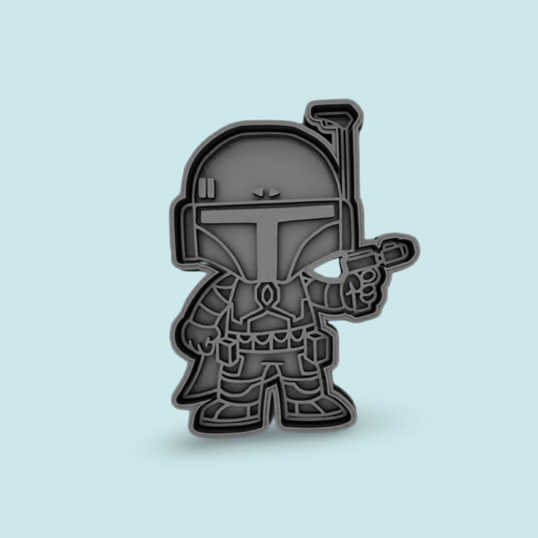 Star Wars cookie cutter with stamp