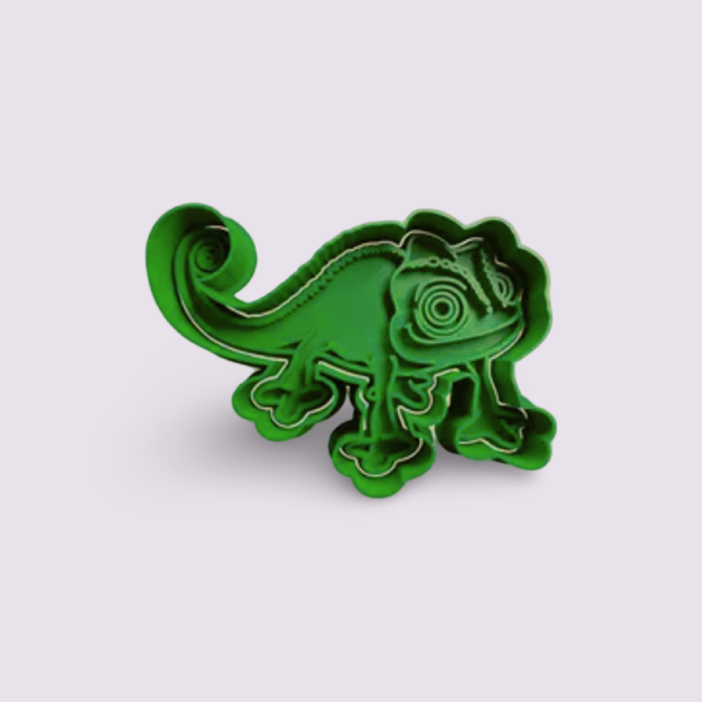 Rapunzel cookie cutter with stamp