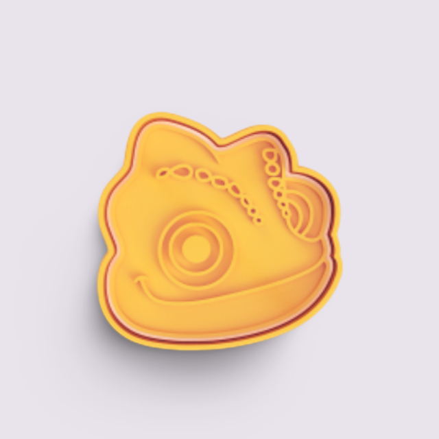 Rapunzel cookie cutter with stamp