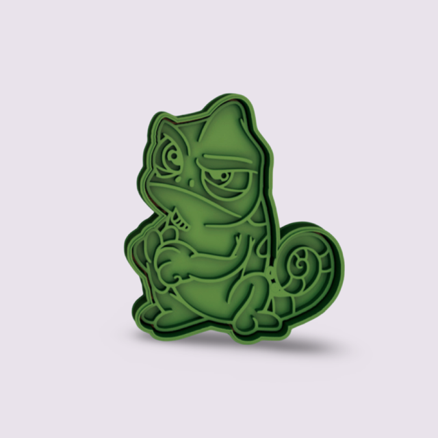 Rapunzel cookie cutter with stamp