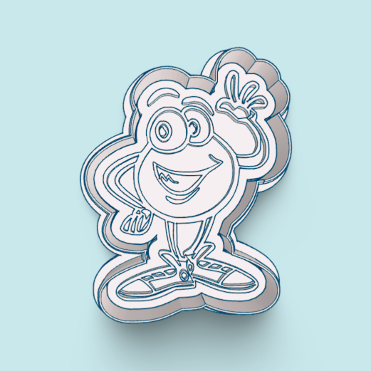 Atencion Atencion cookie cutter with stamp