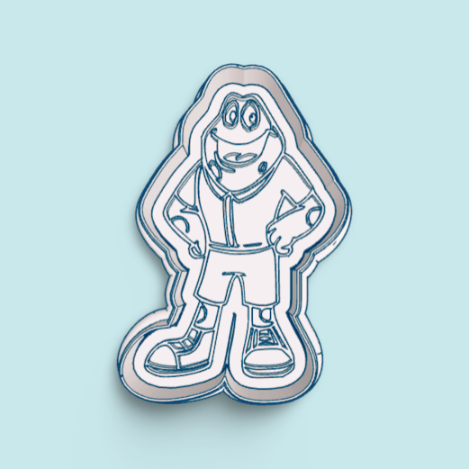 Atencion Atencion cookie cutter with stamp