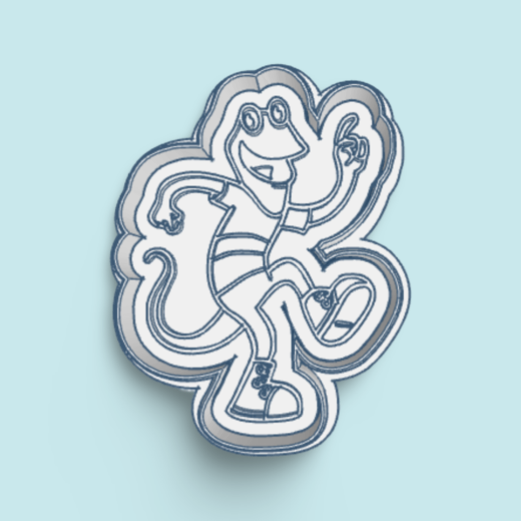 Atencion Atencion cookie cutter with stamp