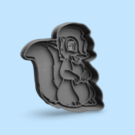 Bambi - Flower cookie cutter with stamp