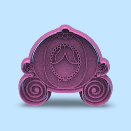 Cinderella cookie cutter with stamp