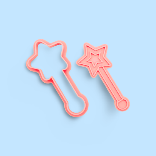 Cinderella cookie cutter with stamp