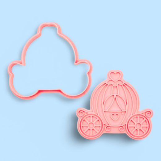 Cinderella cookie cutter with stamp