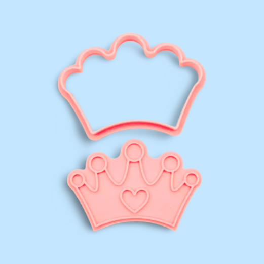 Cinderella cookie cutter with stamp