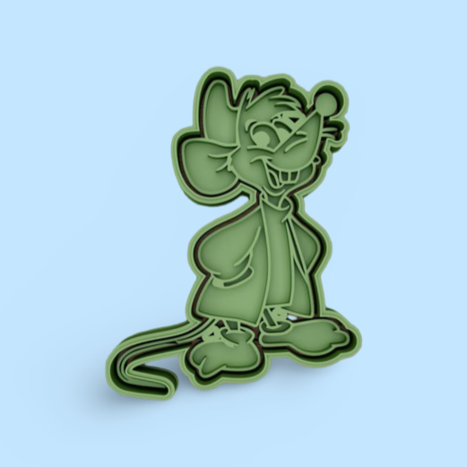 Cinderella cookie cutter with stamp