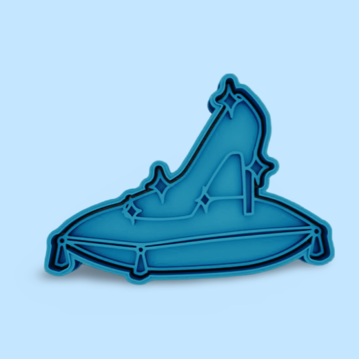 Cinderella cookie cutter with stamp
