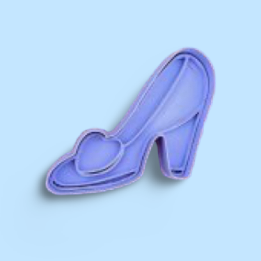 Cinderella cookie cutter with stamp