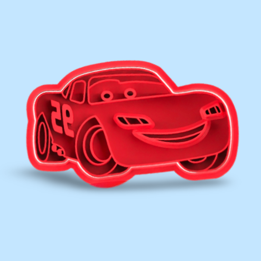 McQueen's cookie cutter with stamp