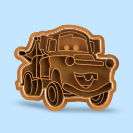 McQueen's cookie cutter with stamp