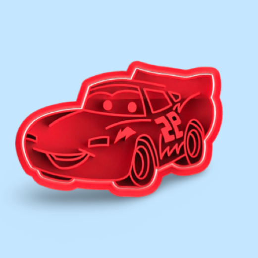 McQueen's cookie cutter with stamp