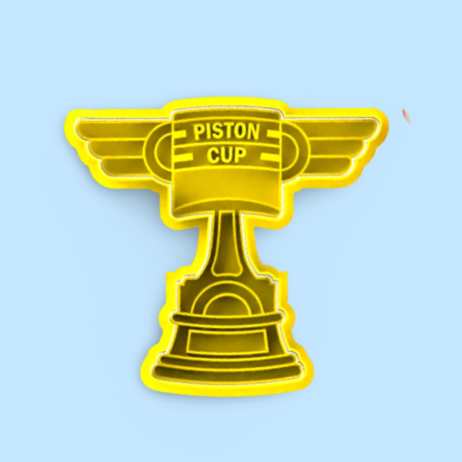 Mcqueen's cookie cutter with stamp