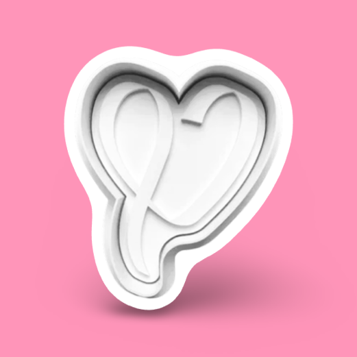 Breast Cancer cookie cutter with stamp