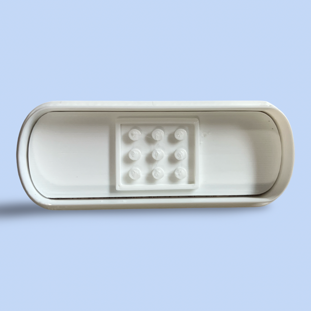 Band-aid cookie cutter with stamp