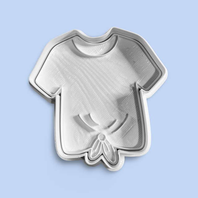 Shirt cookie cutter with stamp