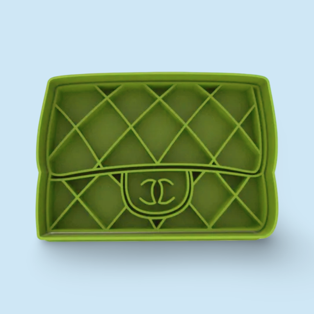 Fashion Purse cookie cutter with stamp