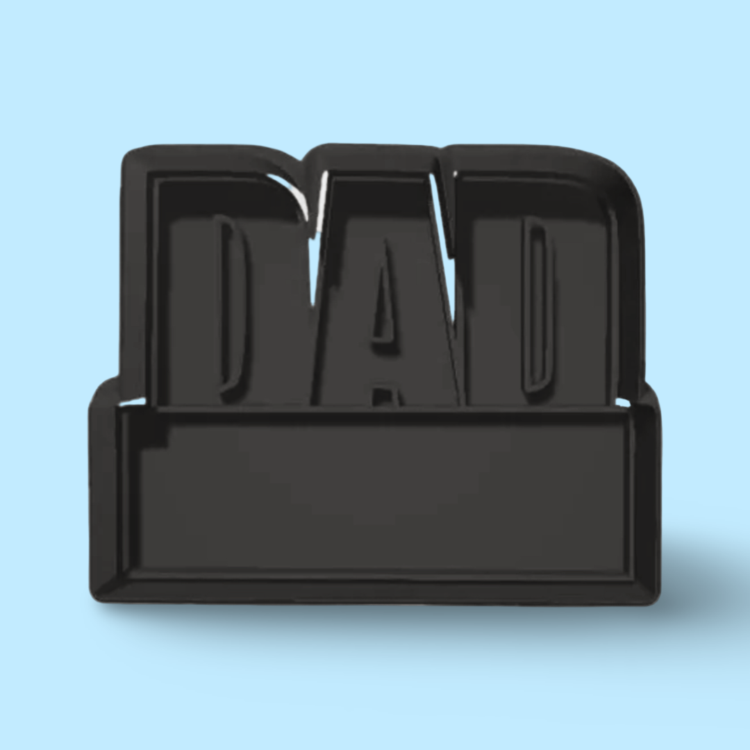 DAD PLAQUET cookie cutter with stamp