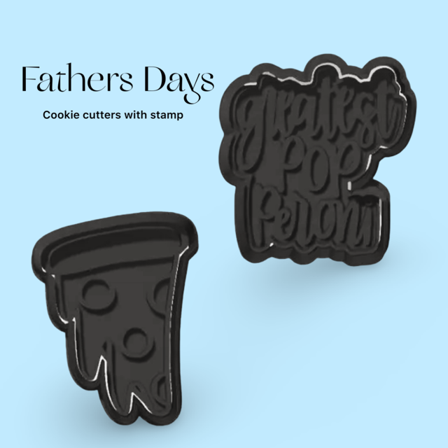 Greatest POP Peroni Set 2 cookie cutter with stamp