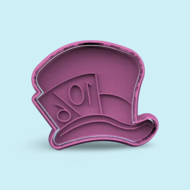 HAT cookie cutter with stamp