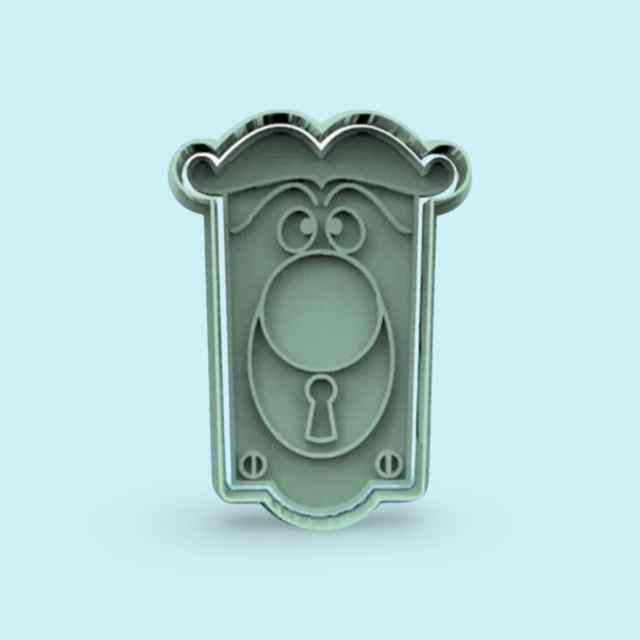 DOOR cookie cutter with stamp