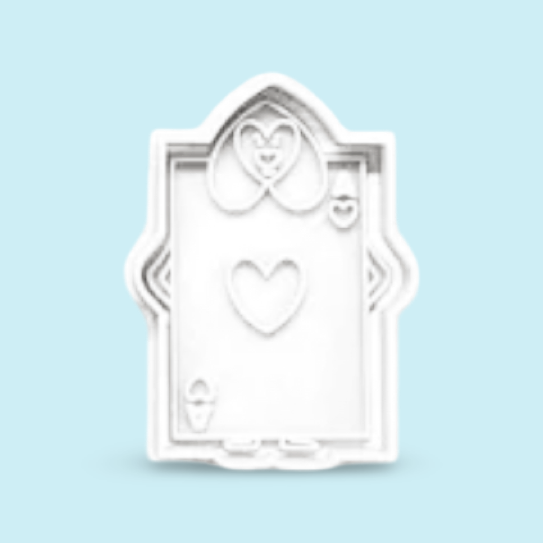 CARD cookie cutter with stamp