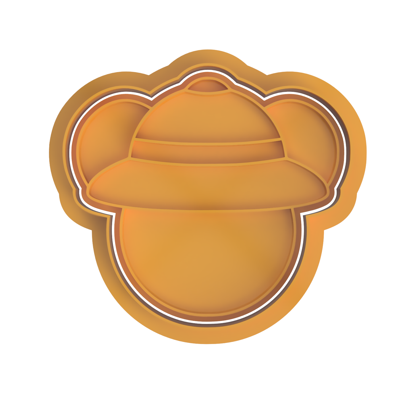 Mickey Safari cookie cutter with stamp