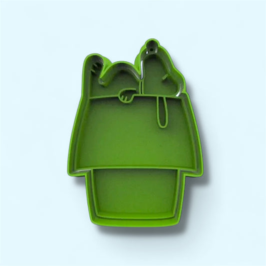 Snoopy cookie cutter with stamp